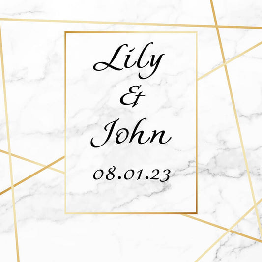 Personalized Marble Wedding Dance Floor Decals-ubackdrop