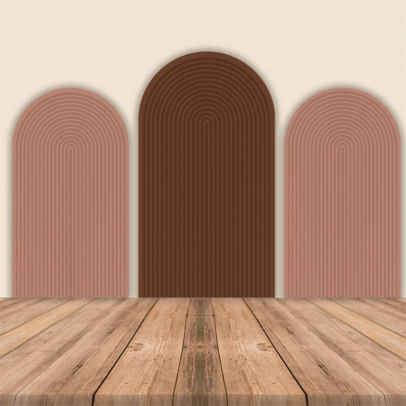 Nude Ripple Walls Prints Arched Wall Cover-ubackdrop