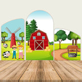 Old McDonald Farm Theme Birthday Party Decoration Chiara Backdrop Arched Wall Covers ONLY