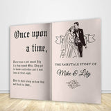 Once Upon A Time Wedding Storybook Backdrop - Designed, Printed & Shipped
