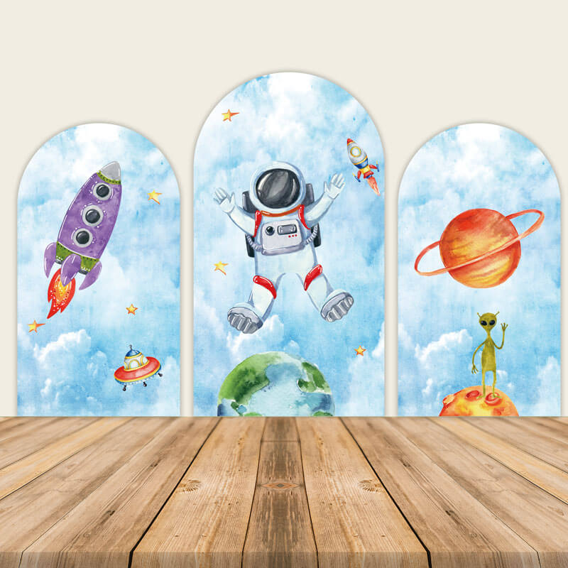 Outer Space Chiara Arched Wall Covers-ubackdrop