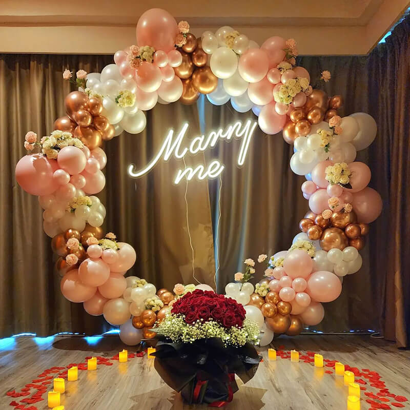 Party & Hoop Balloon Circle Loop Flower Arch Photo Booth Backdrop Stand-ubackdrop