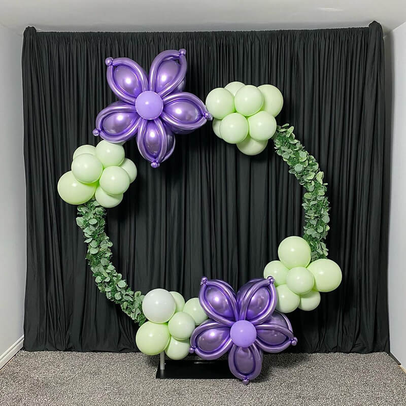 Party & Hoop Balloon Circle Loop Flower Arch Photo Booth Backdrop Stand-ubackdrop