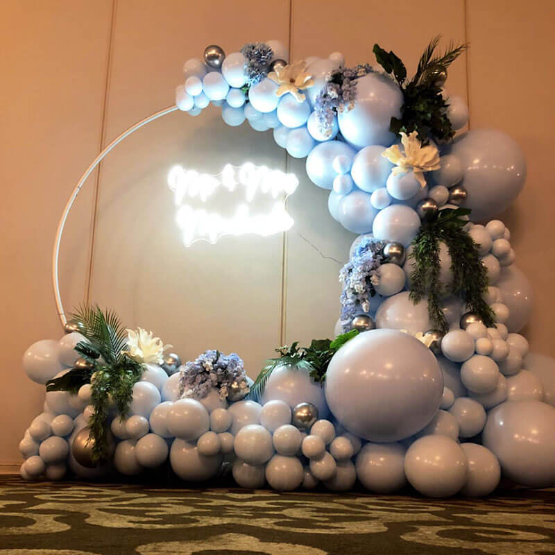 Party & Hoop Balloon Circle Loop Flower Arch Photo Booth Backdrop Stand Round Backdrop-ubackdrop