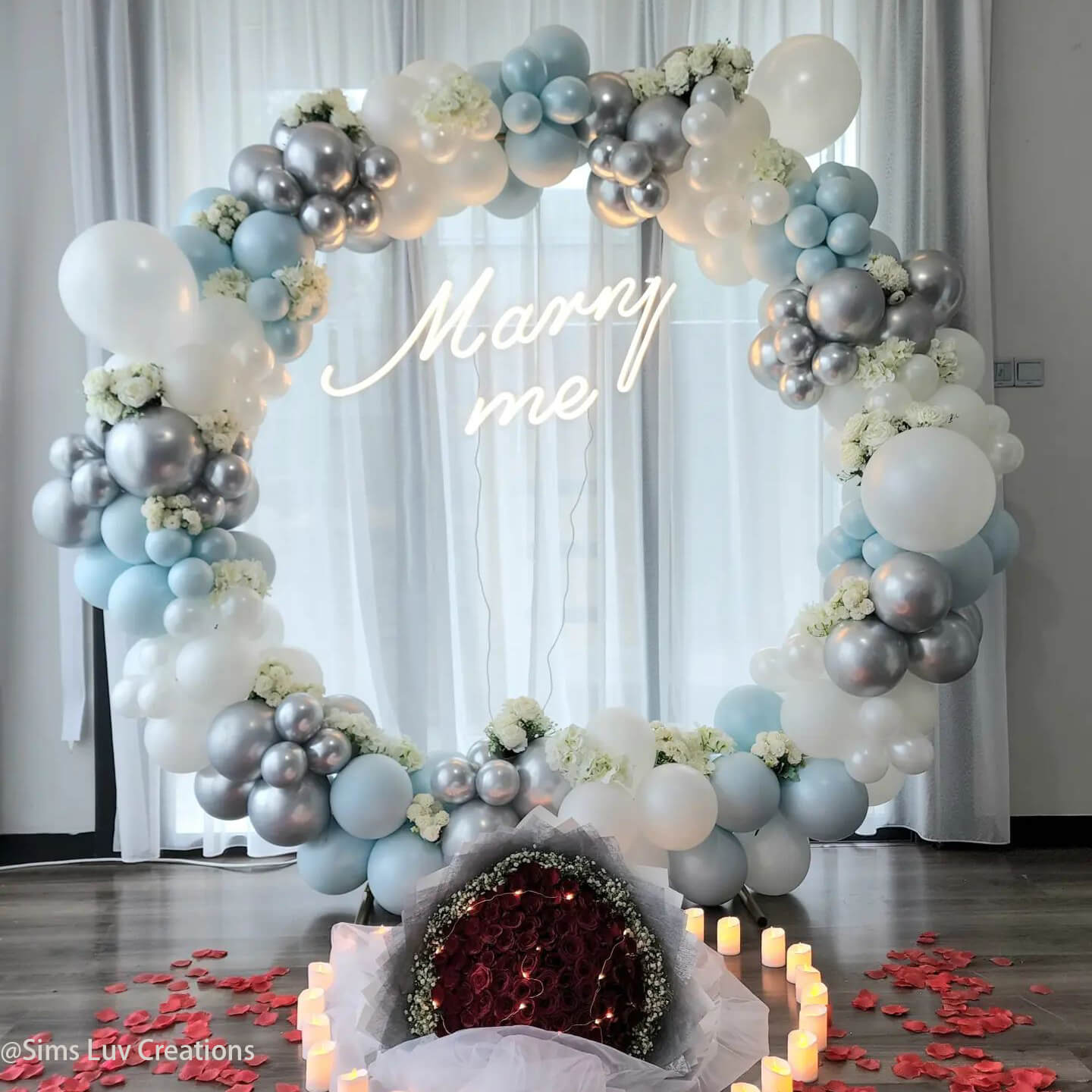 Party & Hoop Balloon Circle Loop Flower Arch Photo Booth Backdrop Stand-ubackdrop