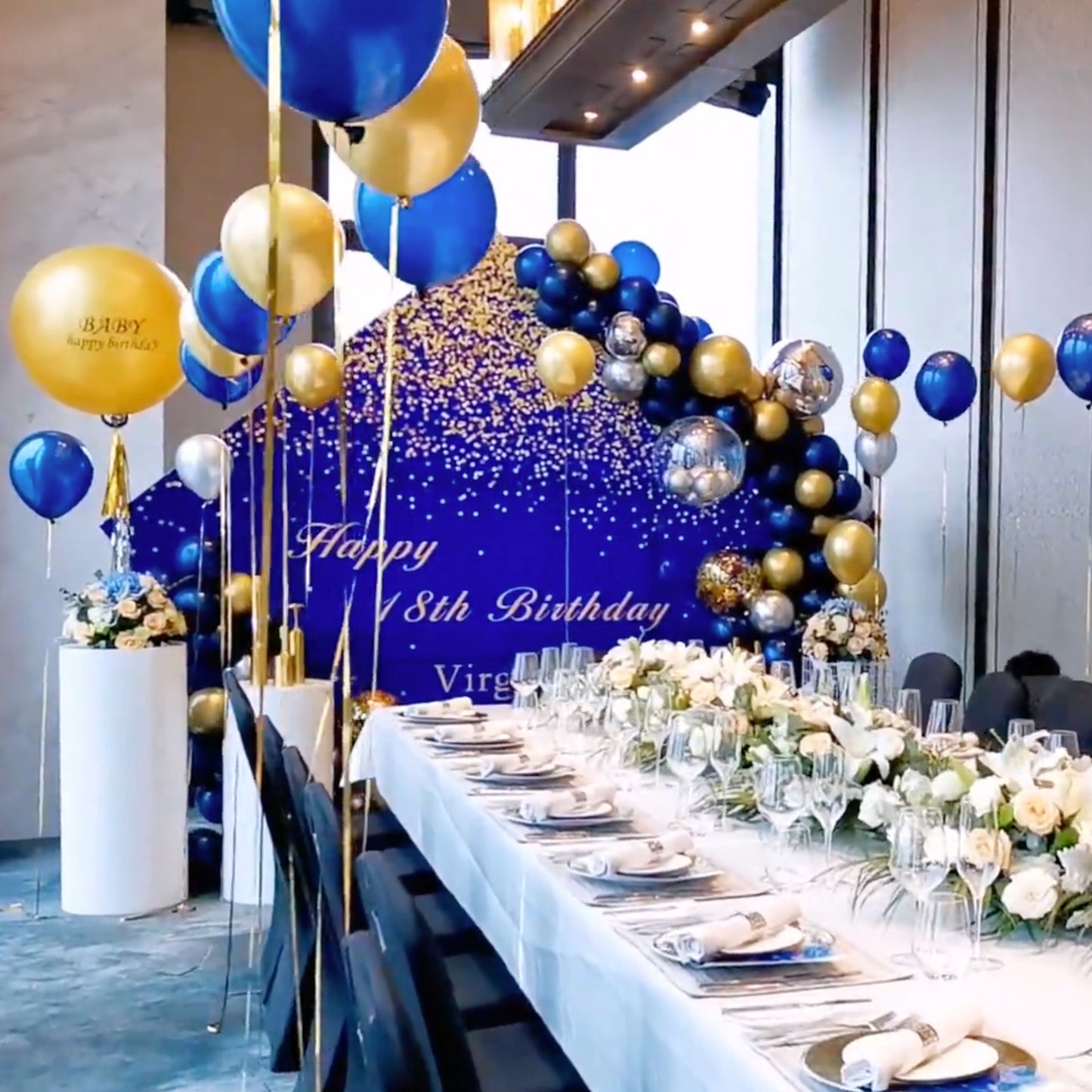 Pentagon Balloon Arch, Party & Wedding Decoration Arch Photo Booth Backdrop Stand-ubackdrop