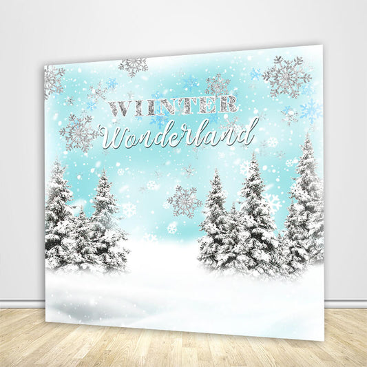 Personalized Winter Wonderland Backdrop-ubackdrop