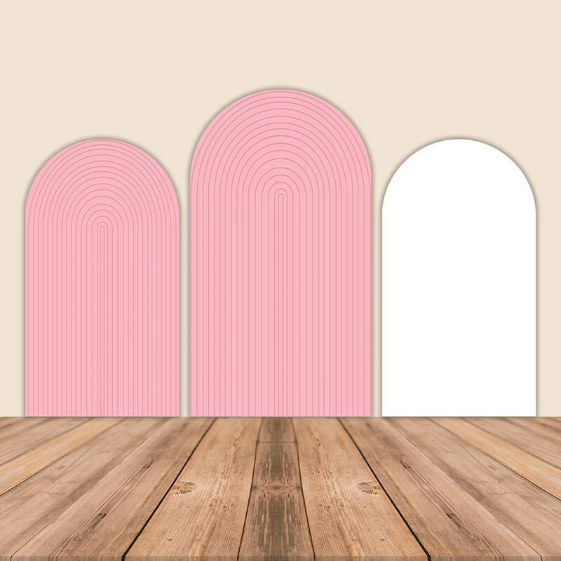 Pink Chiara Arch Backdrop Covers-ubackdrop