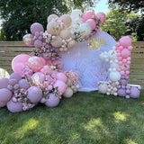 Art Fabric Round Backdrop for Birthday Decor