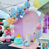 Pink Purple Blue Chiara Backdrop Arched Wall Covers ONLY