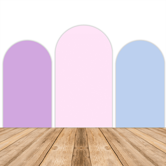 Pink Purple Blue Chiara Backdrop Arched Wall Covers ONLY-ubackdrop