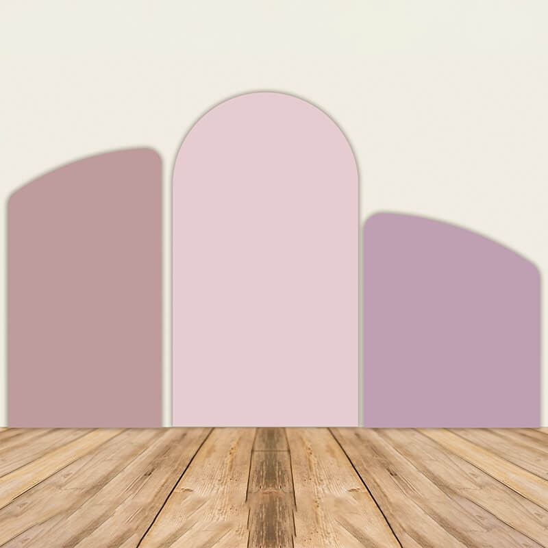 Pink Purple Nude Birthday Party Chiara Arched Wall Covers-ubackdrop