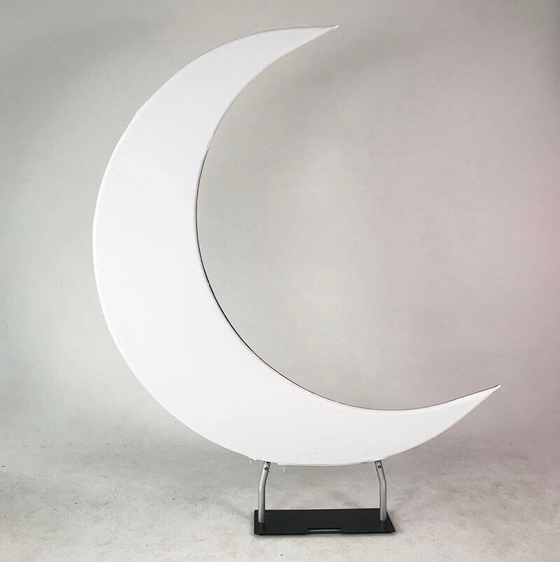 6.5ft Portable Crescent Moon Shape Stand for Baby Showers & Birthday & Wedding Events-ubackdrop