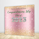 Pretty in Pink and Green Graduation Party Backdrop