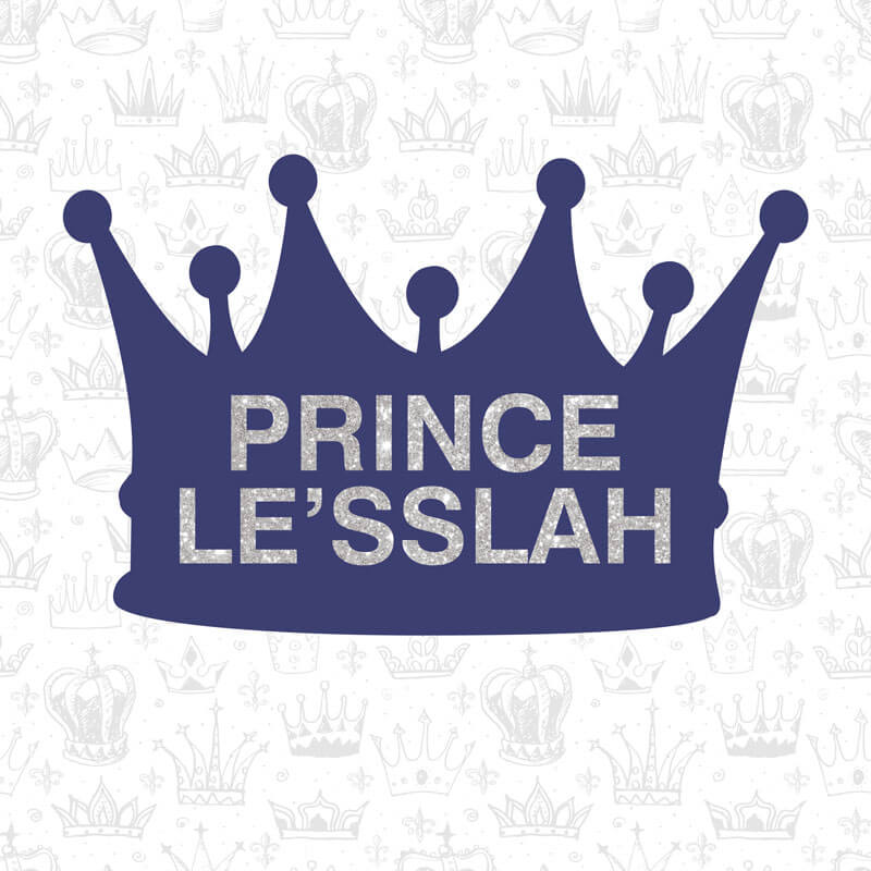 Prince Crown Boy Baby Shower Floor Decal-ubackdrop