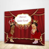 Prince or Princess Gender Reveal Backdrop - Designed, Printed & Shipped