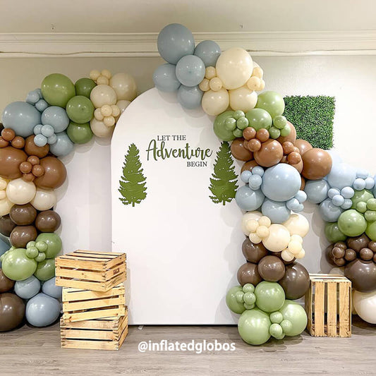 Pure White Birthday Party Decoration Chiara Backdrop Arched Wall Covers ONLY-ubackdrop
