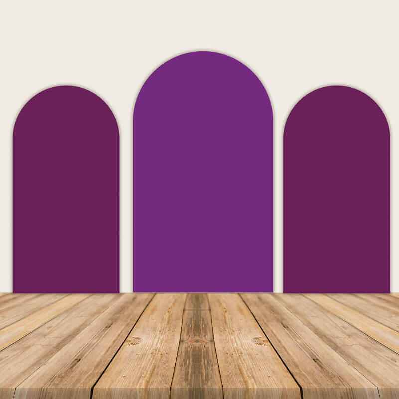 Purple Shades Arch Wall Covers Birthday Party Decoration-ubackdrop