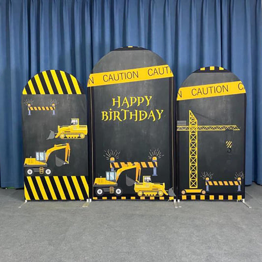 Quarantine Birthday Chiara Backdrop Arched Wall Covers for Party Decoration Covers ONLY-ubackdrop