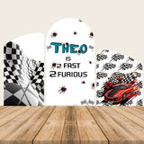 Race Car Themed Birthday Backdrop Chiara Arched Wall Covers