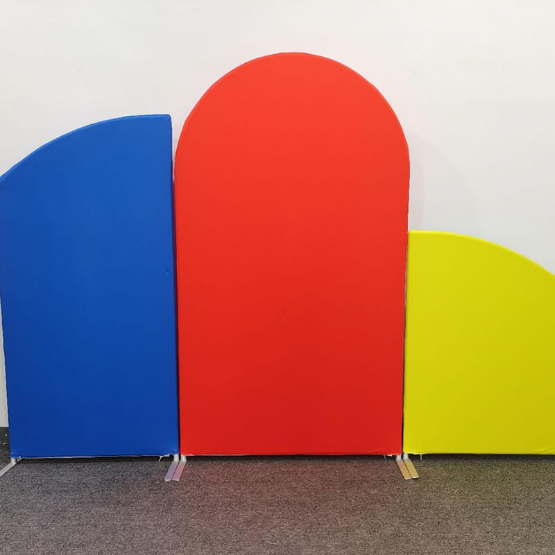 Red Blue Yellow Chiara Backdrop Arched Wall Covers ONLY-ubackdrop