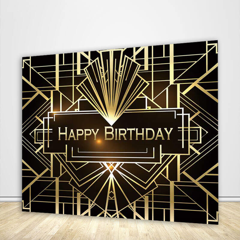 Roaring 20S Birthday Party Backdrop Great Gatsby Theme-ubackdrop