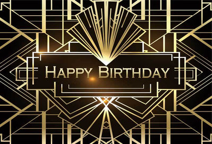 Roaring 20S Birthday Party Backdrop Great Gatsby Theme-ubackdrop