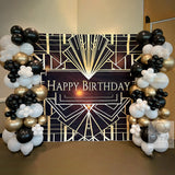 Roaring 20S Birthday Party Backdrop Great Gatsby Theme