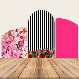 Rose & Hot Pink Chiara Arch Backdrop for Wedding Photography