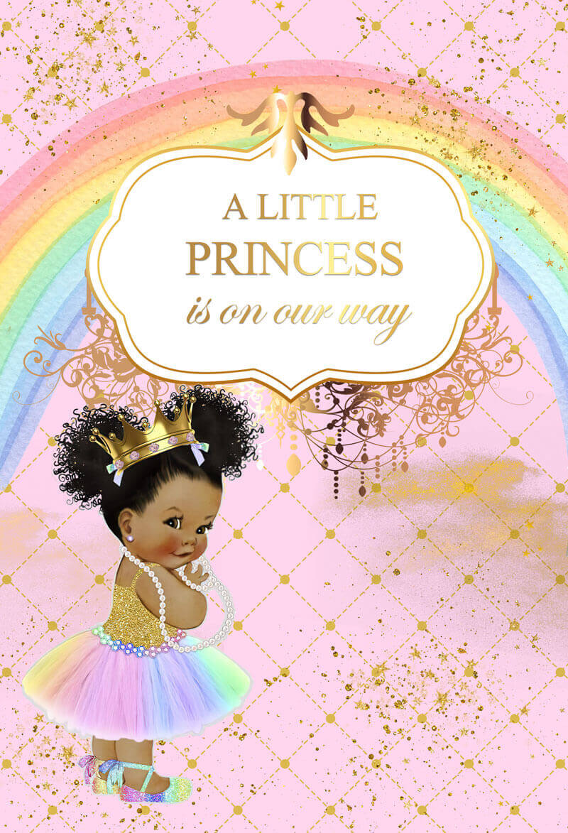 Royal Princess Baby Shower Backdrop-ubackdrop