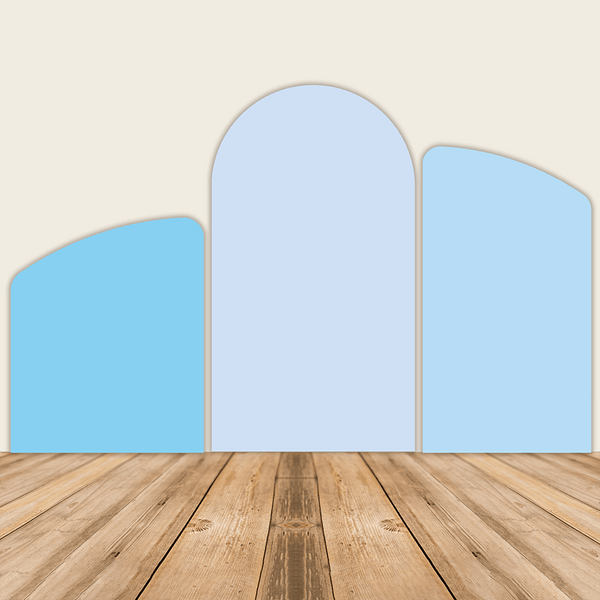Bluearc Backdrop Safari Blue Baby Shower Arch Backdrop Covers Only | Ubackdrop – ubackdrop
