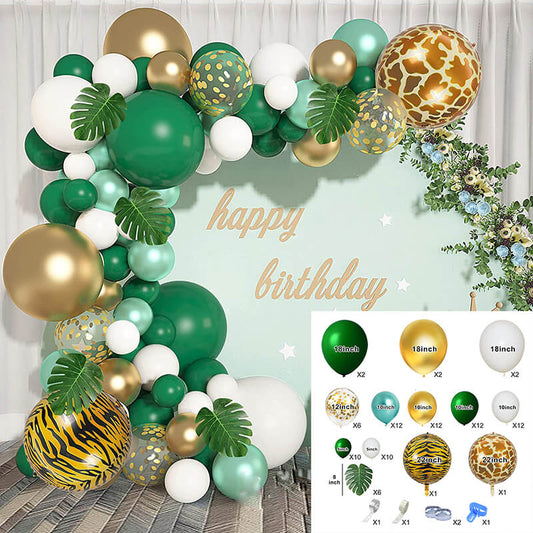 Safari Wild Birthday Balloon Garland Arch Kit-ubackdrop