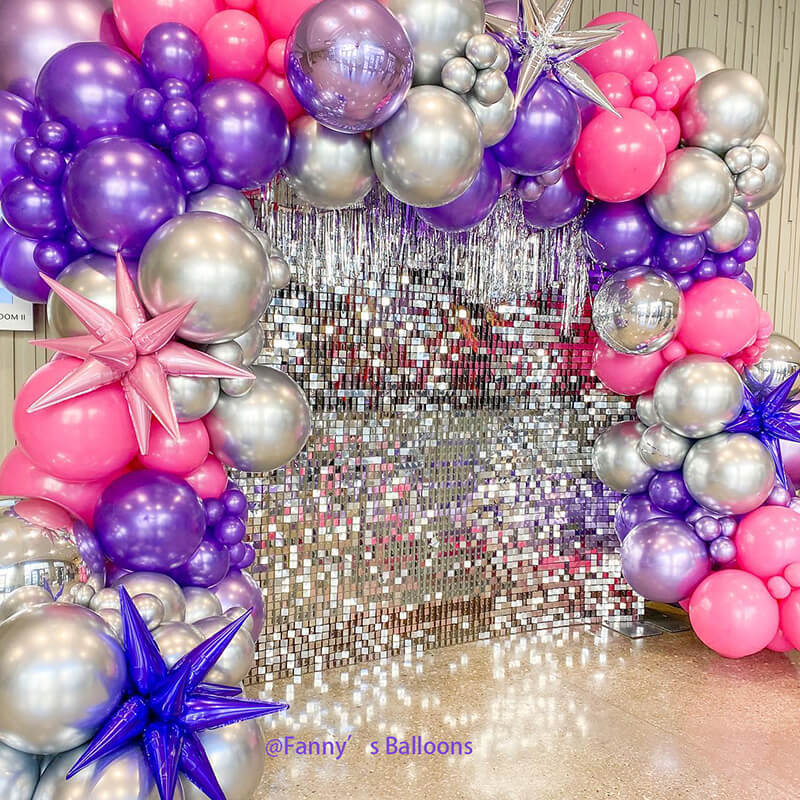 Silver Shimmer Wall Panels – Easy Setup Wedding/Event/Theme Party Decorations-ubackdrop