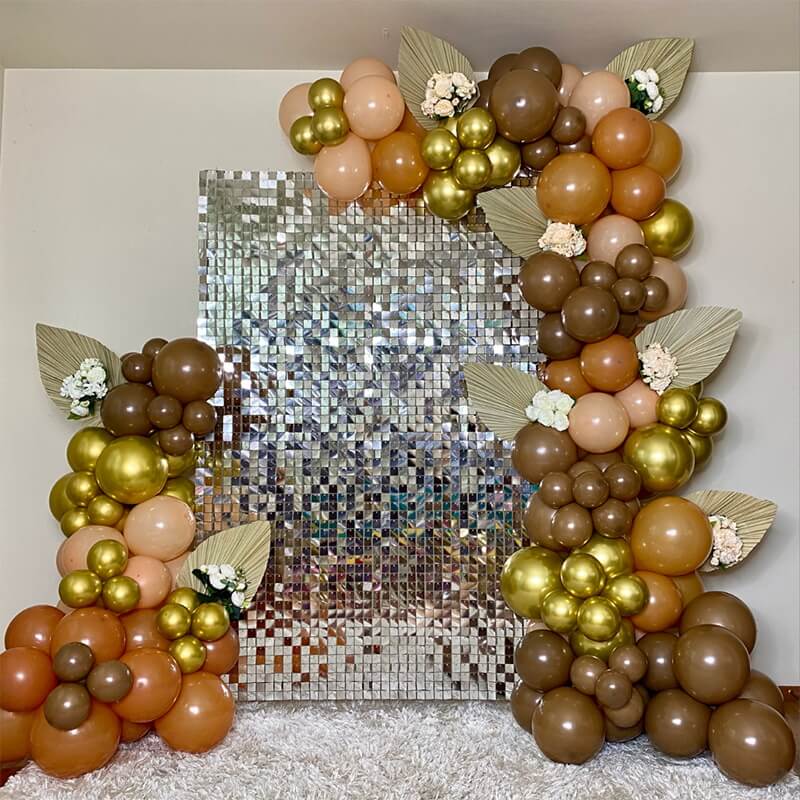 Silver Shimmer Wall Panels – Easy Setup Wedding/Event/Theme Party Decorations-ubackdrop