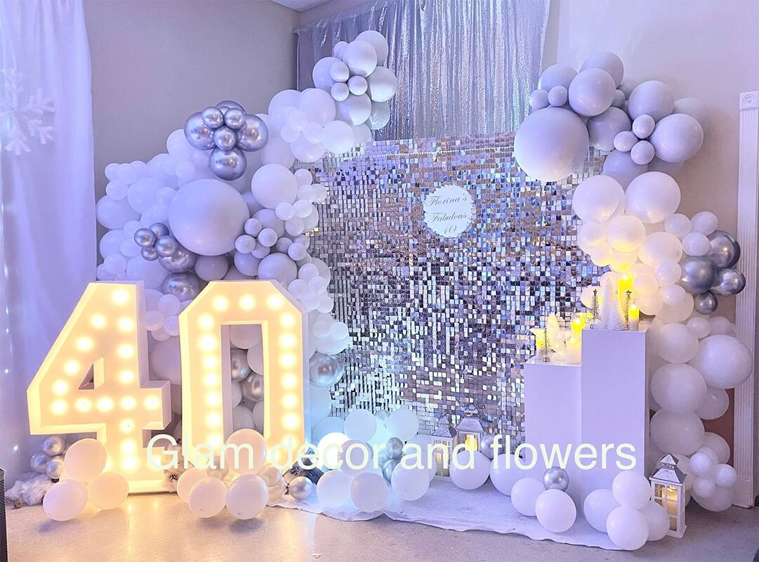 Silver Shimmer Wall Panels – Easy Setup Wedding/Event/Theme Party Decorations-ubackdrop