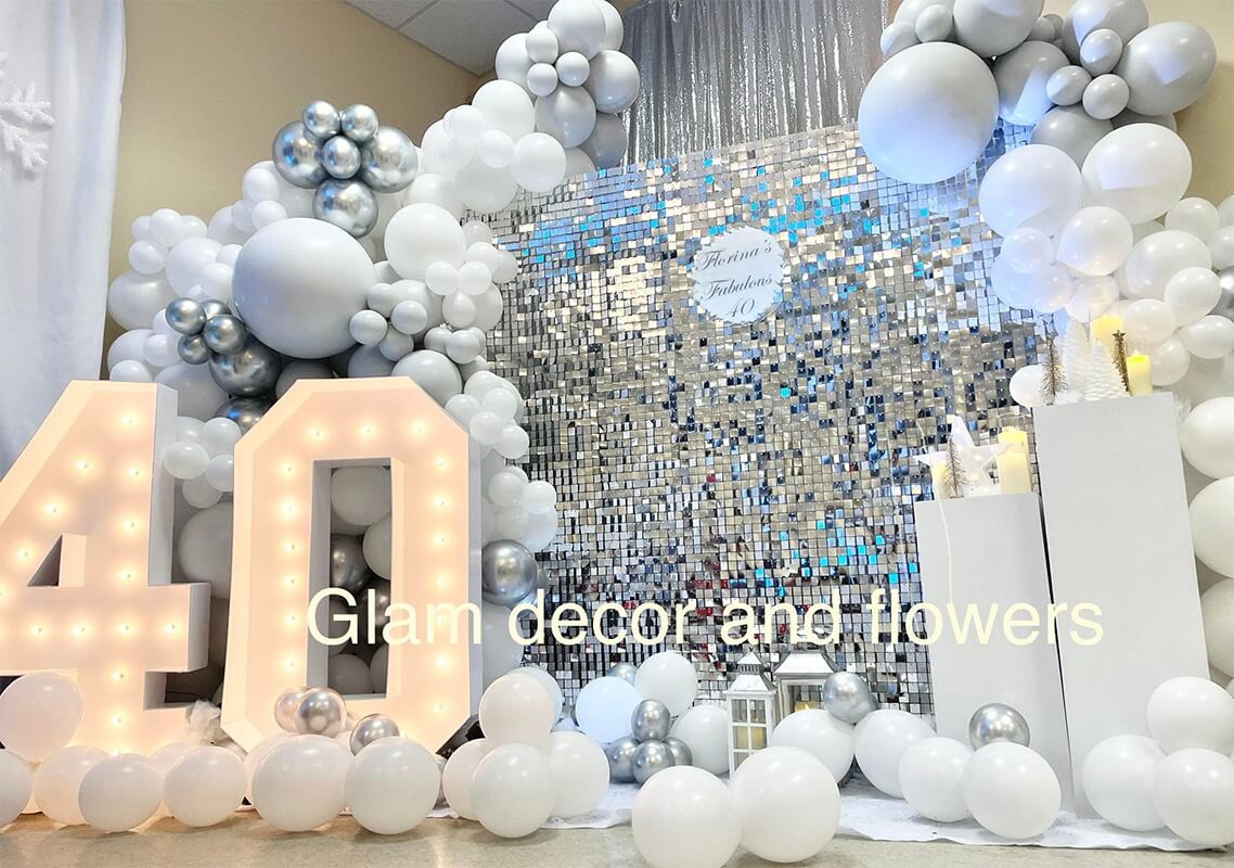 Silver Shimmer Wall Panels – Easy Setup Wedding/Event/Theme Party Decorations-ubackdrop