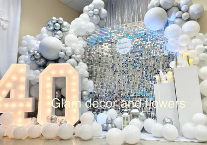 Silver Shimmer Wall Panels – Easy Setup Wedding/Event/Theme Party Decorations-ubackdrop