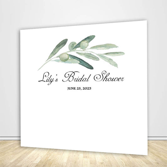 Simple Wedding Bridal Shower Photo Booth Backdrop-ubackdrop