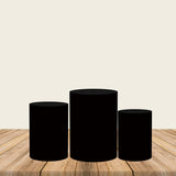 Solid Black Plinth Cover Printed Fabric Pedestal Cover