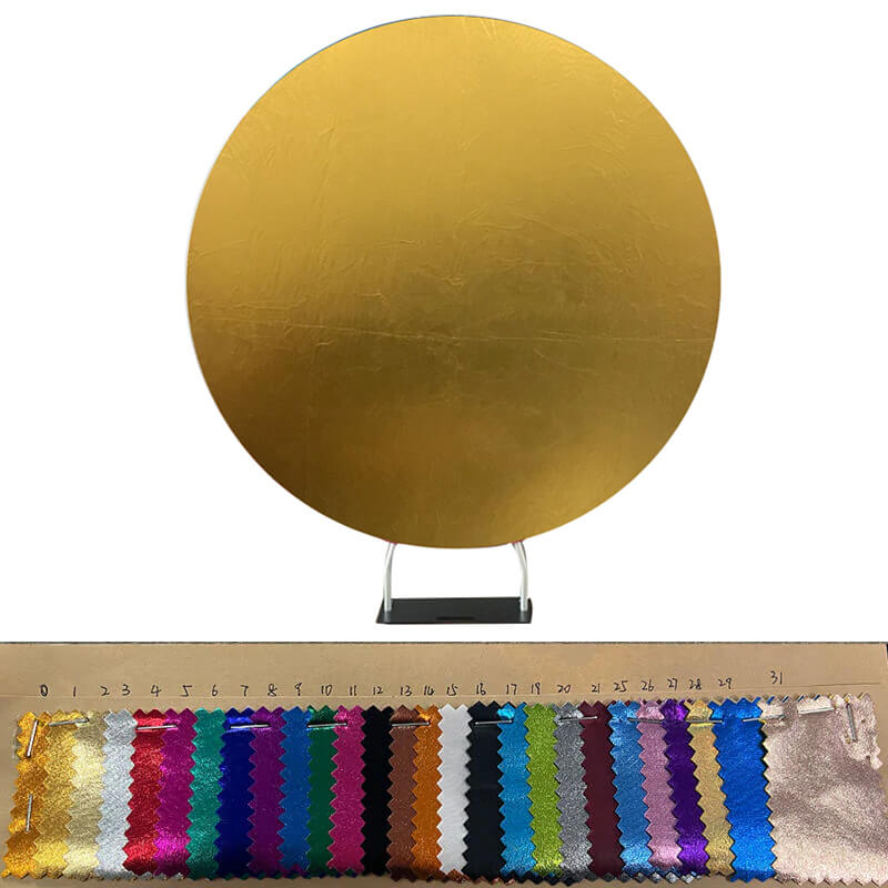 Solid Color Shiny Fabric Round Backdrop Cover-ubackdrop