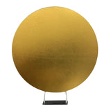Solid Color Shiny Fabric Round Backdrop Cover