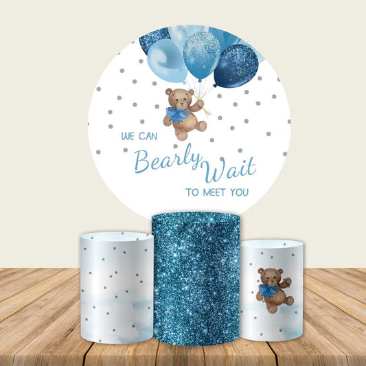 Bear Round Backdrop-ubackdrop