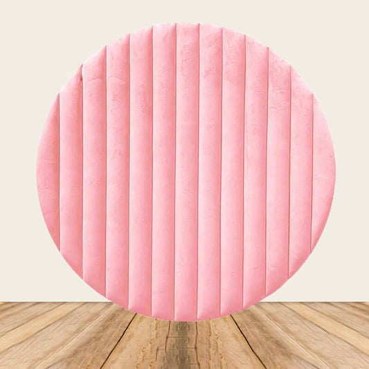 Velvet Simulation Fabric Print Round Cover-ubackdrop