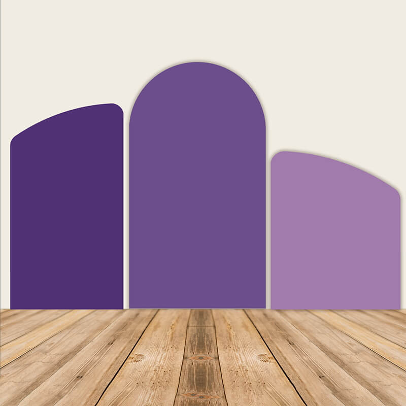 Very Peri Purple Shades Chiara Arched Wall Covers-ubackdrop