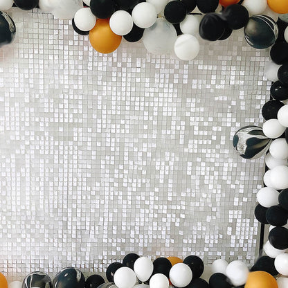 White Shimmer Wall Panels – Easy Setup Wedding/Event/Theme Party Decorations-ubackdrop