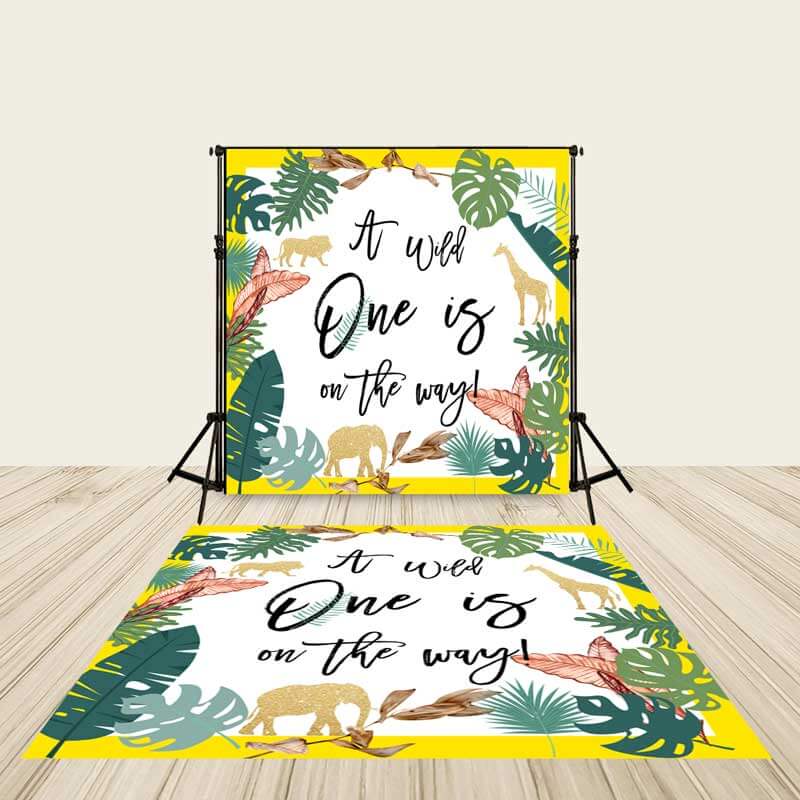 Personalized Wild One Floor Decal Stickers-ubackdrop