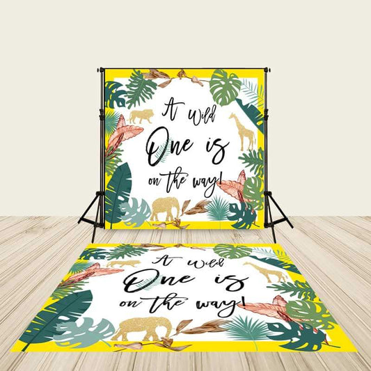 Personalized Wild One Floor Decal Stickers-ubackdrop
