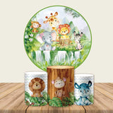 Wild One Safari Round Backdrop