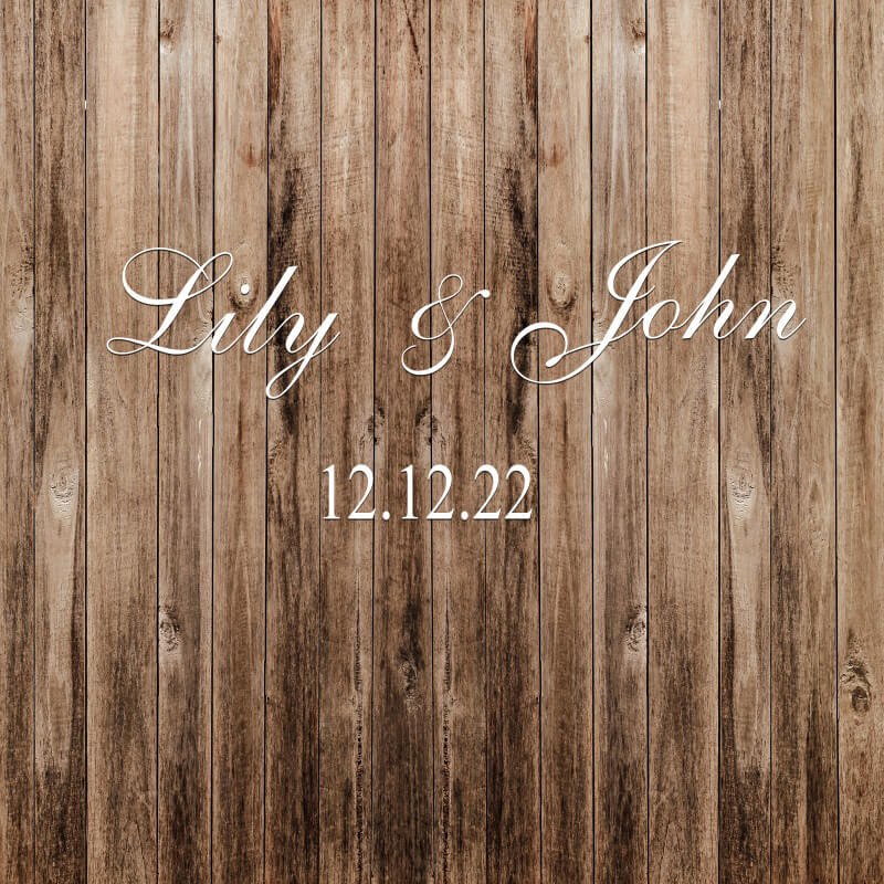 Wood Wedding Baby Shower Backdrop Rustic Decoration-ubackdrop