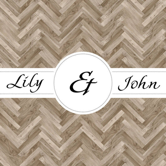 Personalized Wood Wedding Dance Floor Decals-ubackdrop